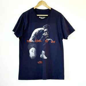 POST MALONE Too Cool To Die T-Shirt Men's L Blue White Austin TX Concert 2024